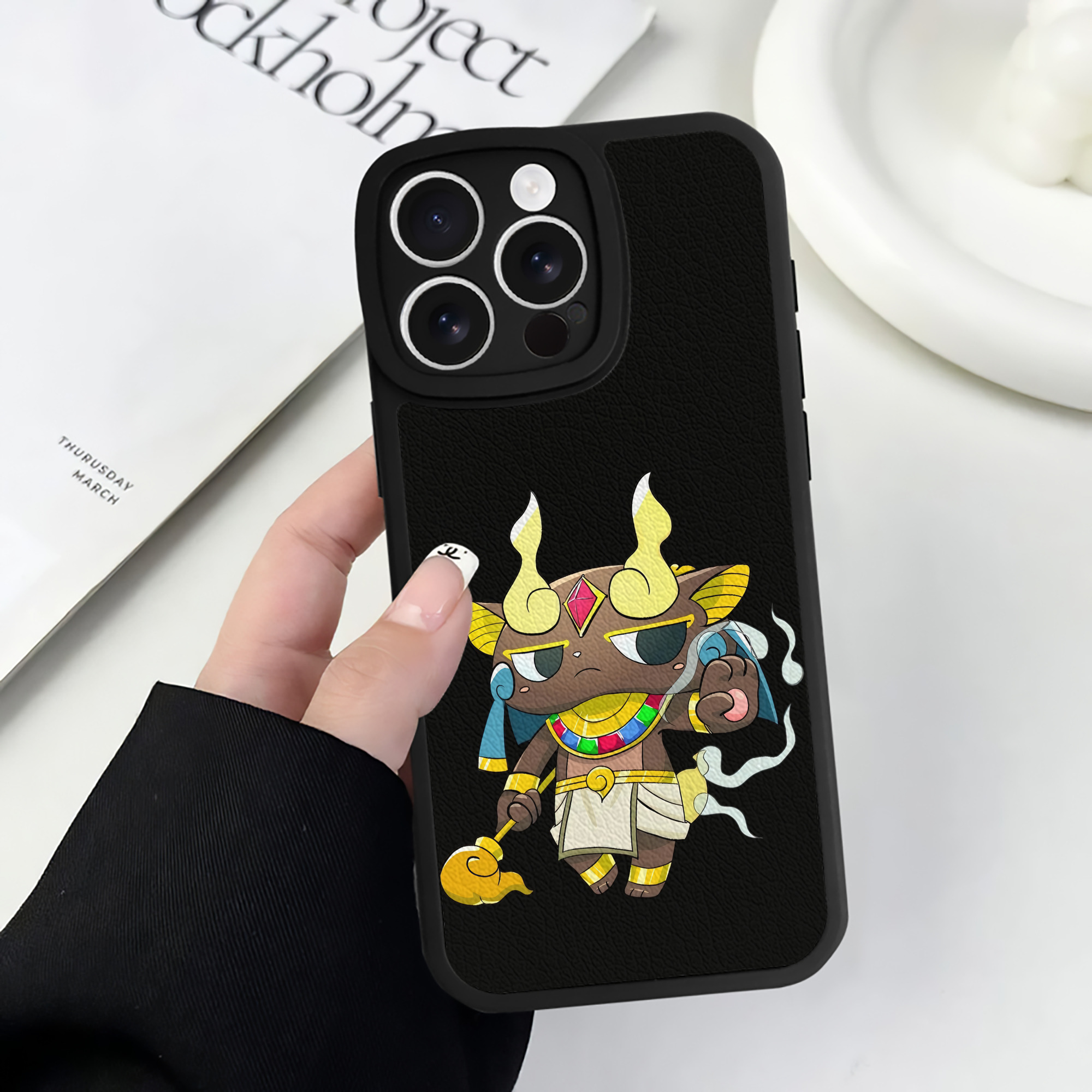 （画像用） 妖怪ウォッチ Yo-kai Watch 【iPhone 16シリーズ対応】シリコンスマホケース（レザー調） 材質：シリコン